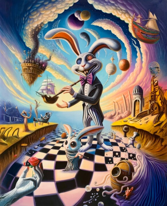 Melody of Illusion 绘画, 39.4x31.5 in