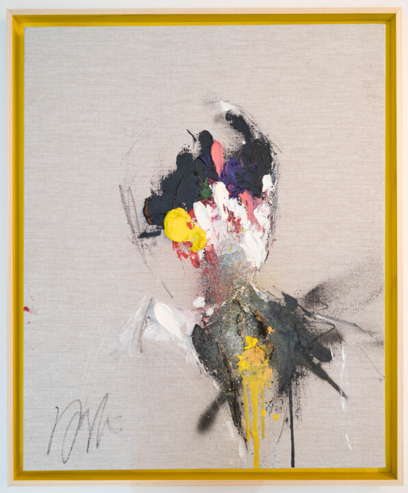 Yellow Portrait work (Large size) 绘画, 25.7x20.9 in