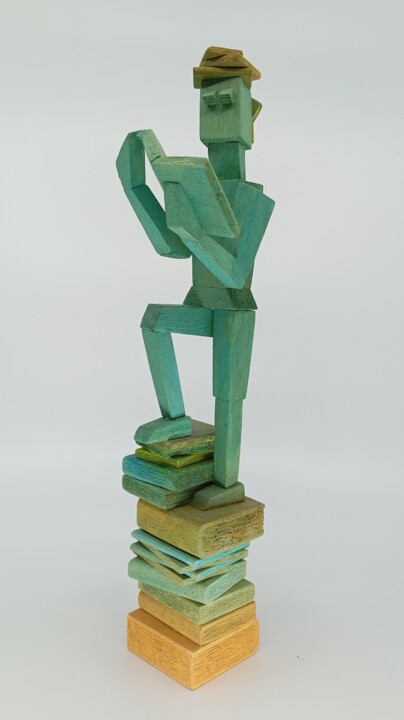 Lector IX 雕塑, 11.8x3.5 in