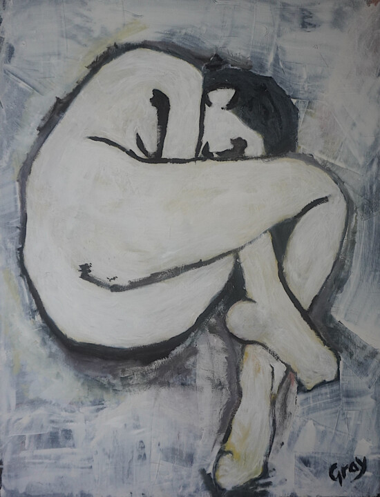 White Lady 绘画, 47.2x39.4 in