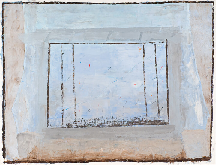 Peinture intitulée "Le théâtre des illu…" par Sophie Gerin, Œuvre d'art originale, Huile Monté sur Panneau de bois