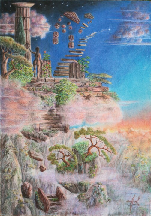 图画,  11.6x8.3 in 