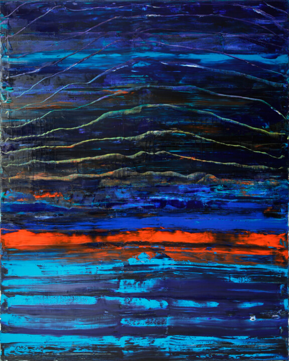 Painting titled "Getting Closer To B…" by Simon Findlay, Original Artwork, Oil