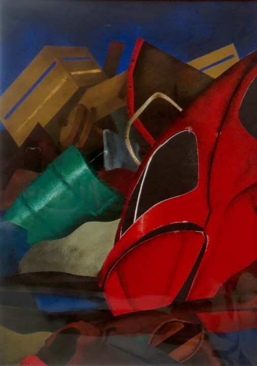 Zivilisationsmüll Schilderij, 16,5x11,7 in