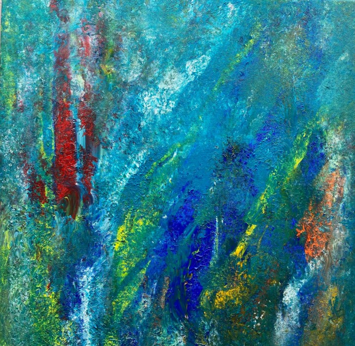 RED SEA CORAL REEF 绘画, 19.7x19.7 in