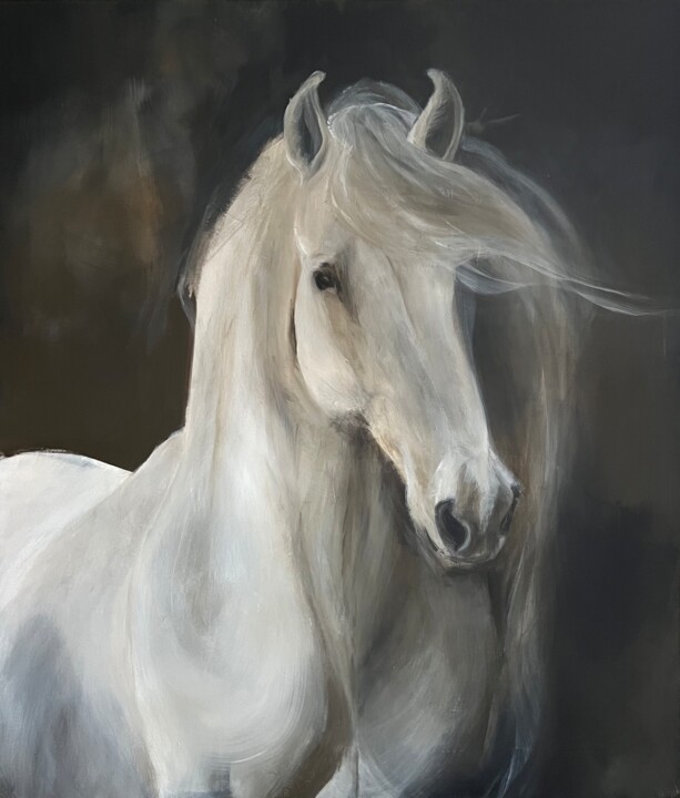 The Lipizzan 绘画, 55.1x47.2 in