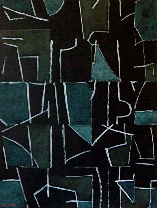 Ardoise Painting, 31.5x23.6 in