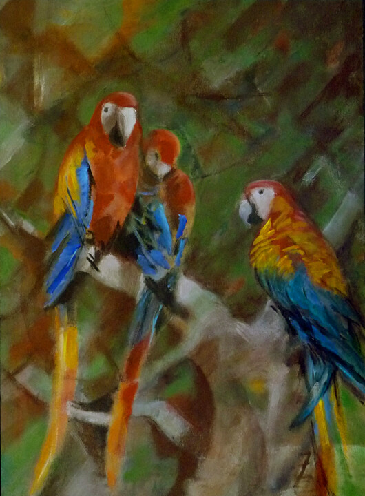 Bornéo 绘画, 36.2x26 in