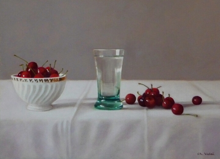 Cerises 绘画, 12.6x18.9 in