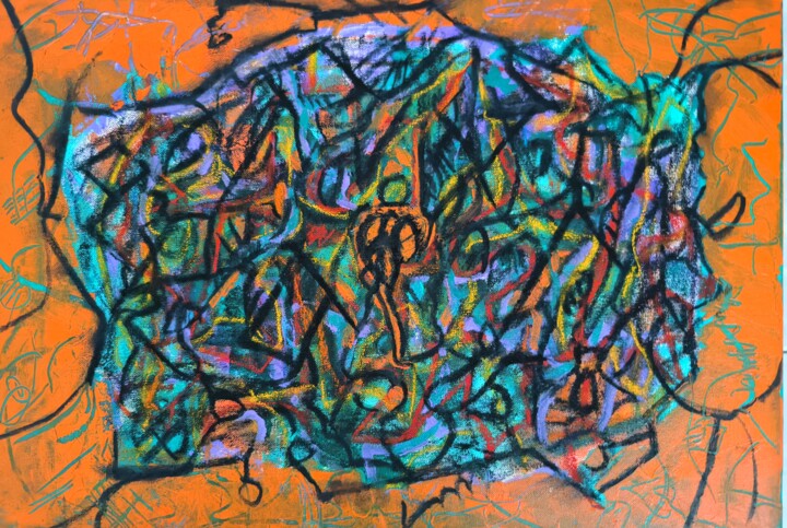 Pensées du Minotaure 绘画, 15x21.7 in