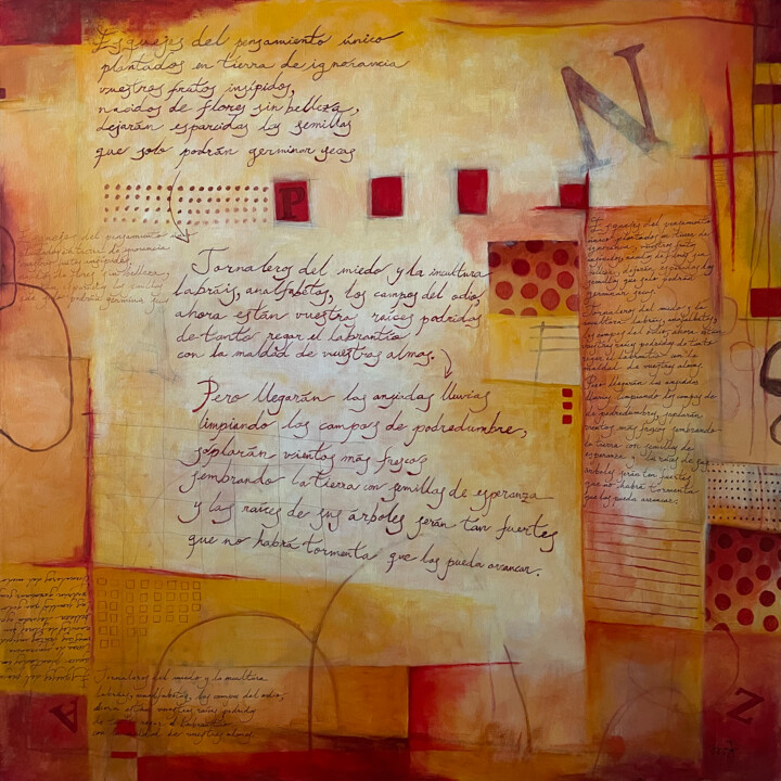 Schilderij,  39,4x39,4 in 