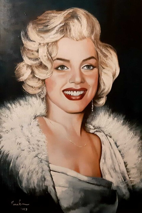 Merlin Monroe Painting, 59.1x39.4 in