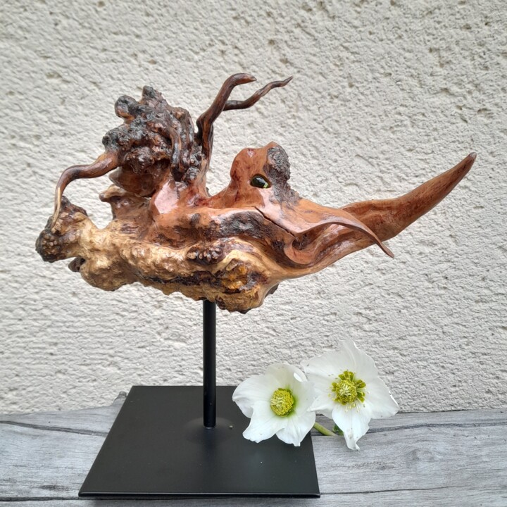 L'Oiseau des Temps Oubliés 雕塑, 7.9x9.5 in