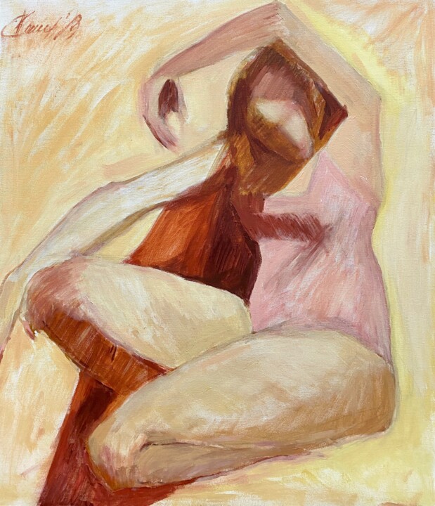 Peinture intitulée "Reflection" par Kseniia Kozhakhanova, Œuvre d'art originale, Acrylique