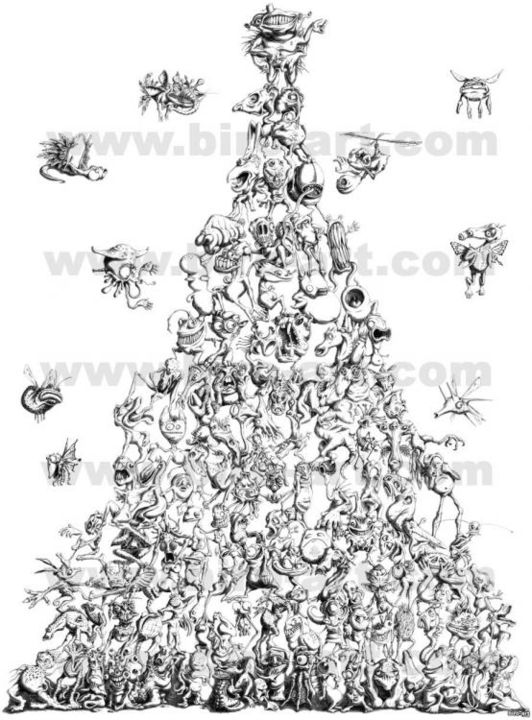 图画 标题为“Print of Inhuman Py…” 由Phillip Blackman, 原创艺术品