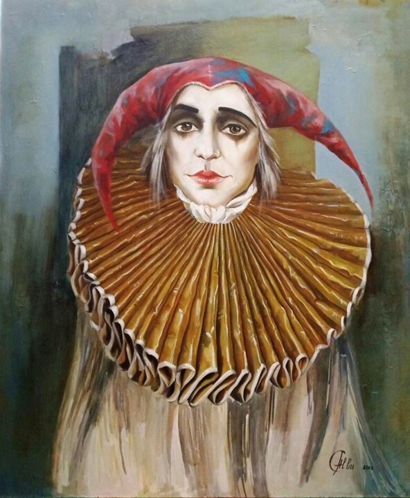 "Перед премьерой" 绘画, 23.8x19.8 in