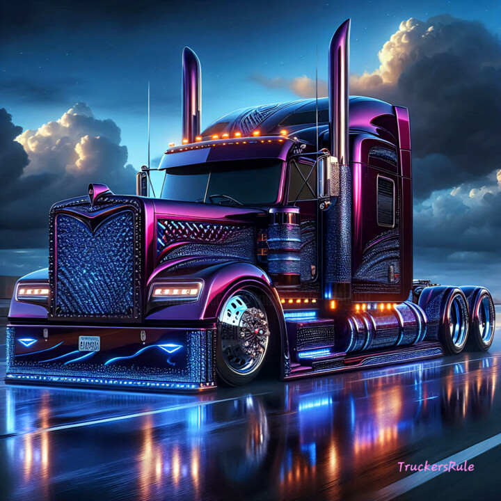 Digitale Kunst mit dem Titel "Showstopper  #00" von Truckersrule, Original-Kunstwerk, KI-generiertes Bild