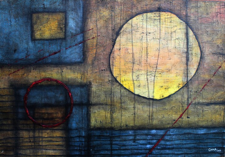 Squaring the circle 绘画, 22.8x33.9 in