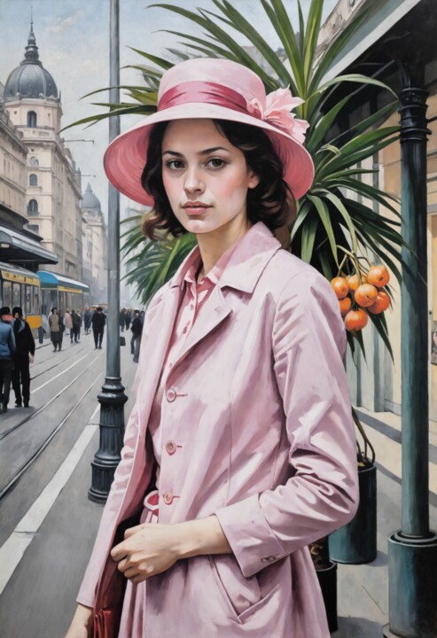 Urban Elegance 绘画, 59.8x40.9 in