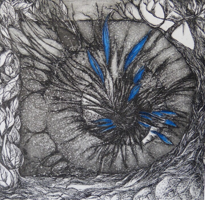 Spirale 14 绘画, 7.9x7.9 in