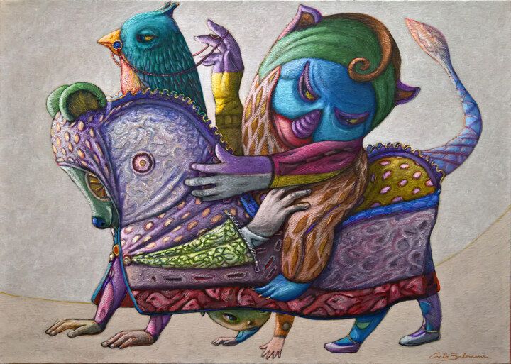 I'LL FLY AWAY FROM YOUR HANDS 绘画, 19.7x27.6 in