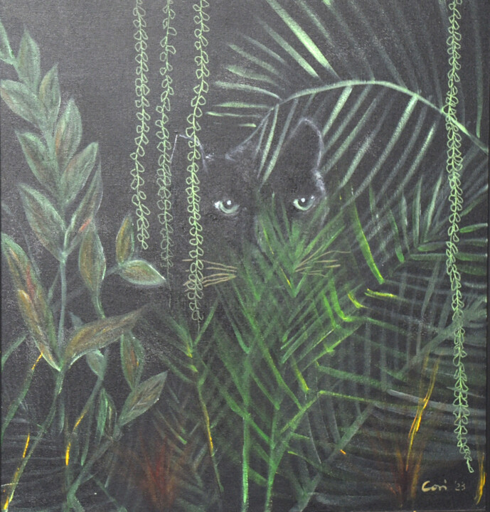 PANTHER! 绘画, 19.7x19.7 in