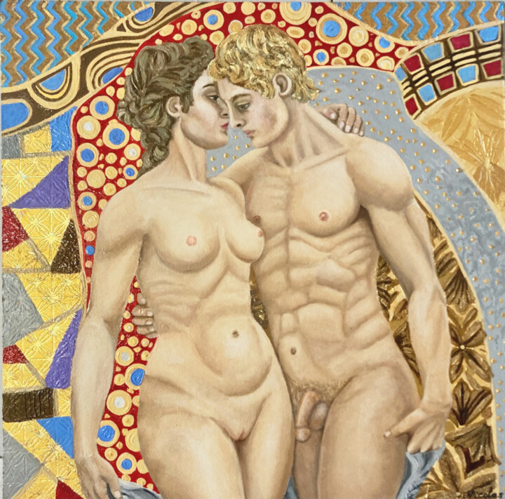 “Lady Chatterley’s Lover” 绘画, 23.6x23.6 in