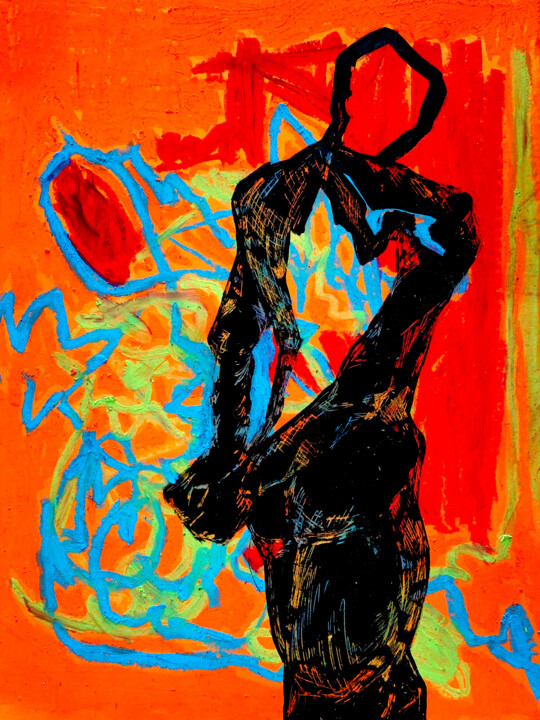 Thoughts through you 绘画, 11.7x8.3 in