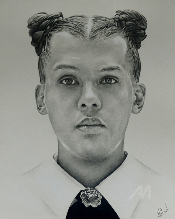 Dessin de Stromae 图画, 11.8x9.5 in