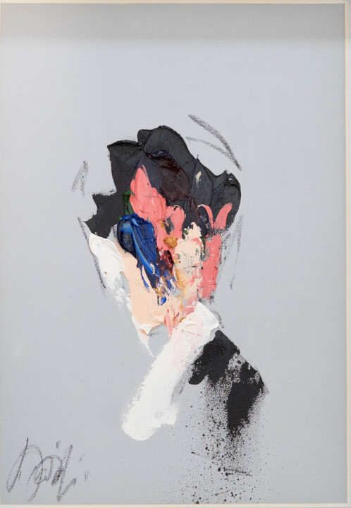 mirror series UNTITLED Portrait (Large size) 绘画, 18.9x13.2 in