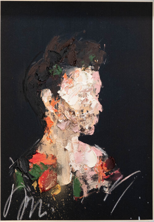 mirror series UNTITLED Portrait (Large size) 绘画, 18.9x13.2 in