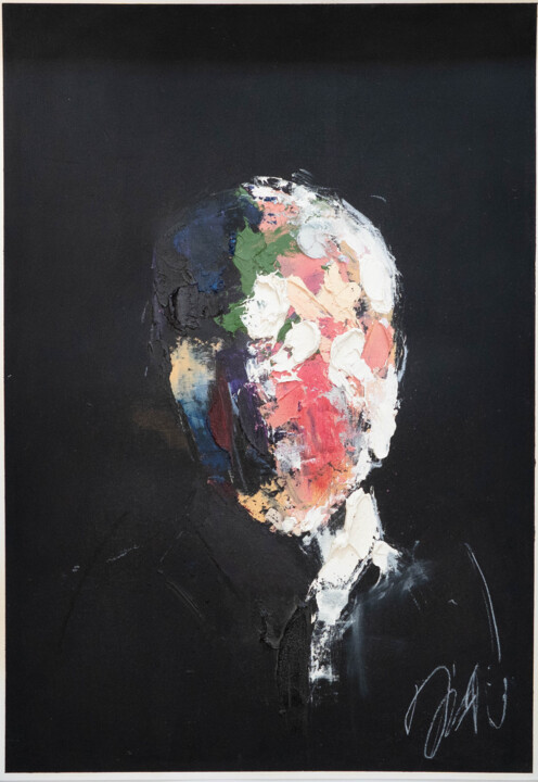 mirror series UNTITLED Portrait. (Large size) 绘画, 18.9x13.2 in