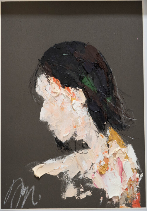 mirror series UNTITLED Portrait (Large size) 绘画, 18.9x13.2 in