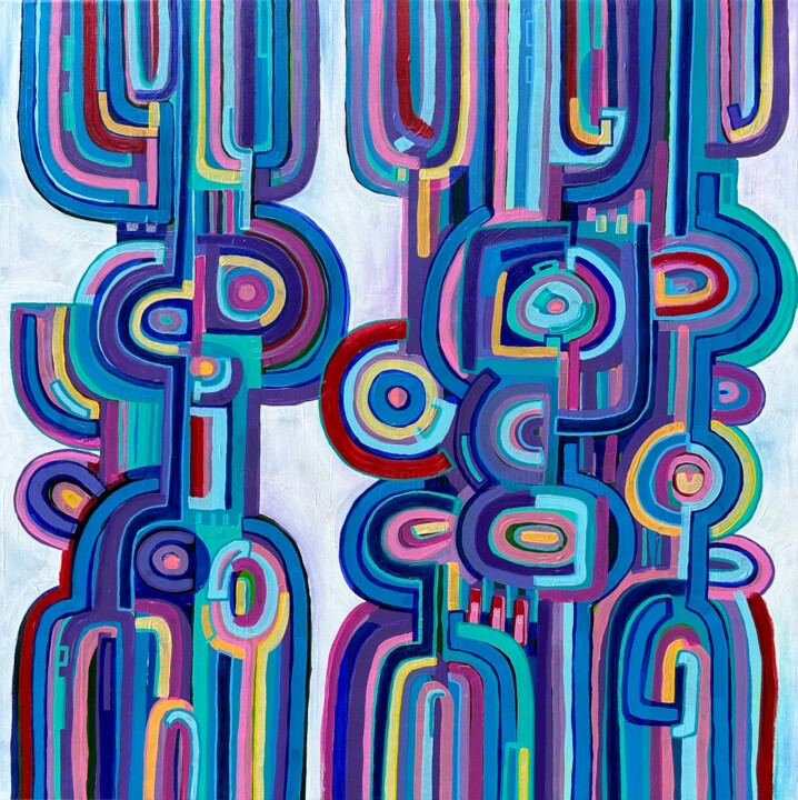 Painting titled "It Takes Two to Tan…" by Samantha Malone, Original Artwork, Acrylic
