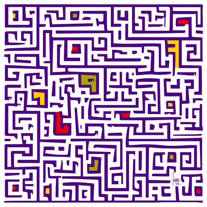 Minotaure 数字艺术, 39.4x39.4 in