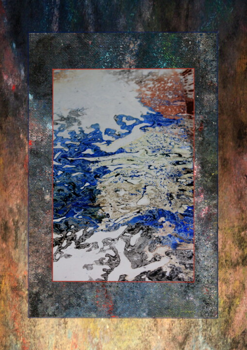 Photographie intitulée "Terre 5" par Dominique Comolet, Œuvre d'art originale, Photo montage