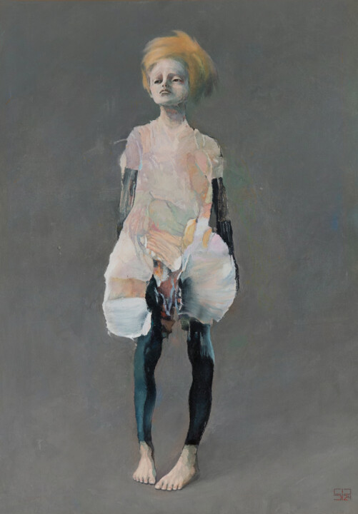 Painting titled "proud" by Stas Prokhortsev Stanislav Prokhortsev, Original Artwork, Oil