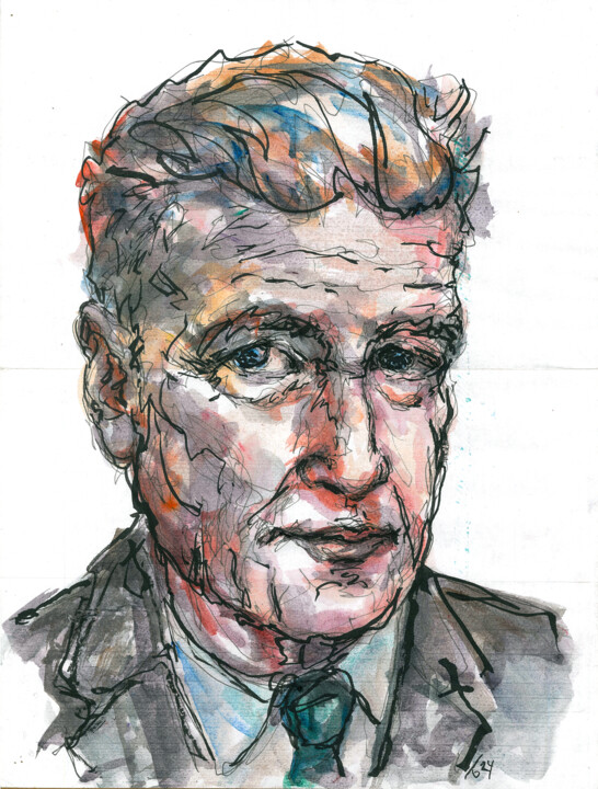 David Keith Lynch 绘画, 16.5x11.7 in