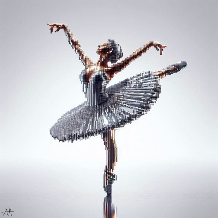 ballerine pixels n°2 数字艺术