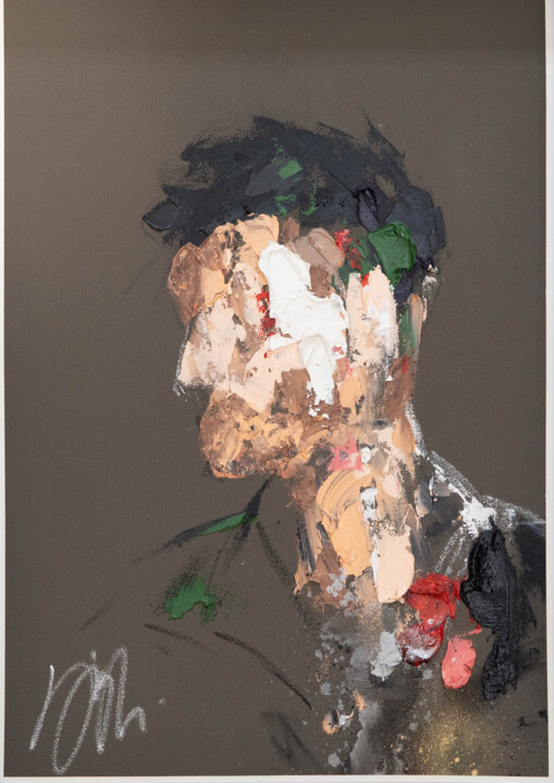 Title "mirror series UNTITLED Portrait (Large size)" 绘画, 18.9x13.2 in