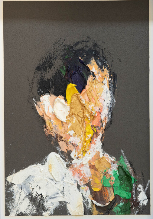 mirror series UNTITLED Portrait 绘画, 15.3x10.6 in