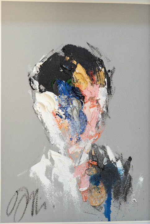 mirror series UNTITLED Portrait 绘画, 15.3x10.6 in