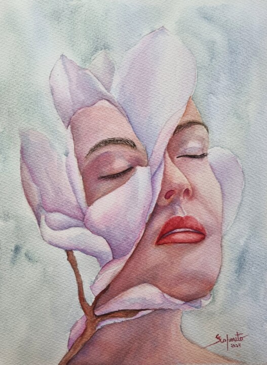 Sensualidade 绘画, 12.2x9.1 in