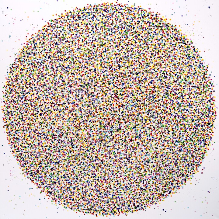 The Dot #2 绘画, 78.7x78.7 in