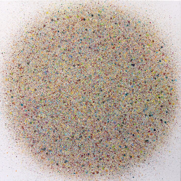 Diverging Dot #3 绘画, 47.2x47.2 in