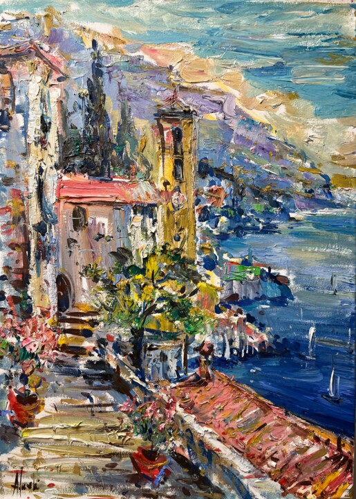 Amalfi 2024 绘画, 27.6x19.7 in
