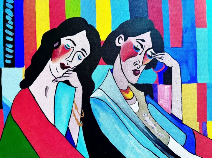 Poor people sun from a bottle have eaten 绘画, 11.8x15.8 in