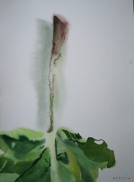 Leaf #2 绘画, 14.2x10.2 in
