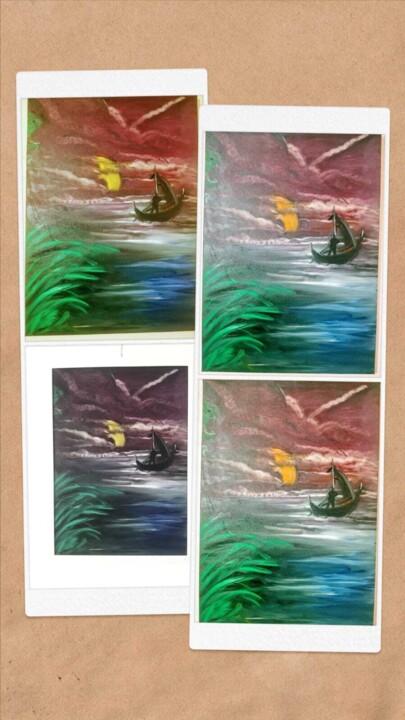 80x80 fuil oil canvans yağlı boya serap Özkan 绘画, 31.5x19.7 in