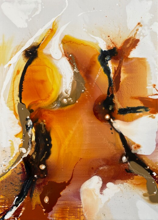 Painting titled "The  Big Bang Theor…" by Katsiaryna Sumarava, Original Artwork, Oil